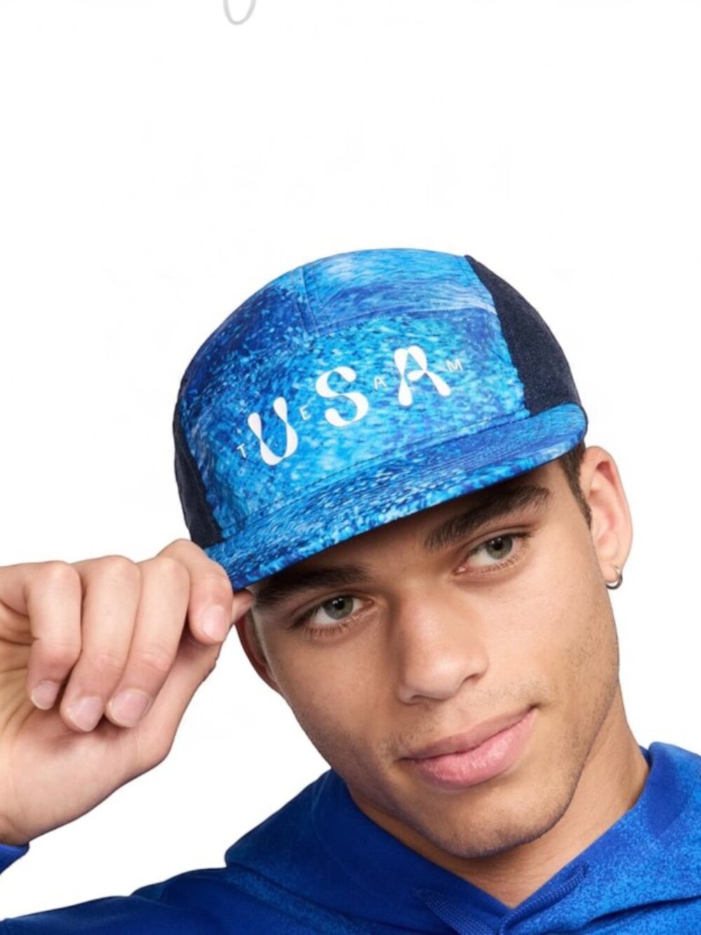 Nike Fly USA Team Hat Adjustable Dri Fit Blue With Patches (NEW) All Sizes